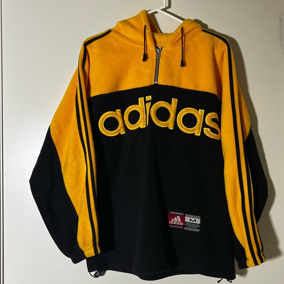 Vintage 90’s Adidas Fleece Quarter-Zip - Size Medium - Picture 1 of 3